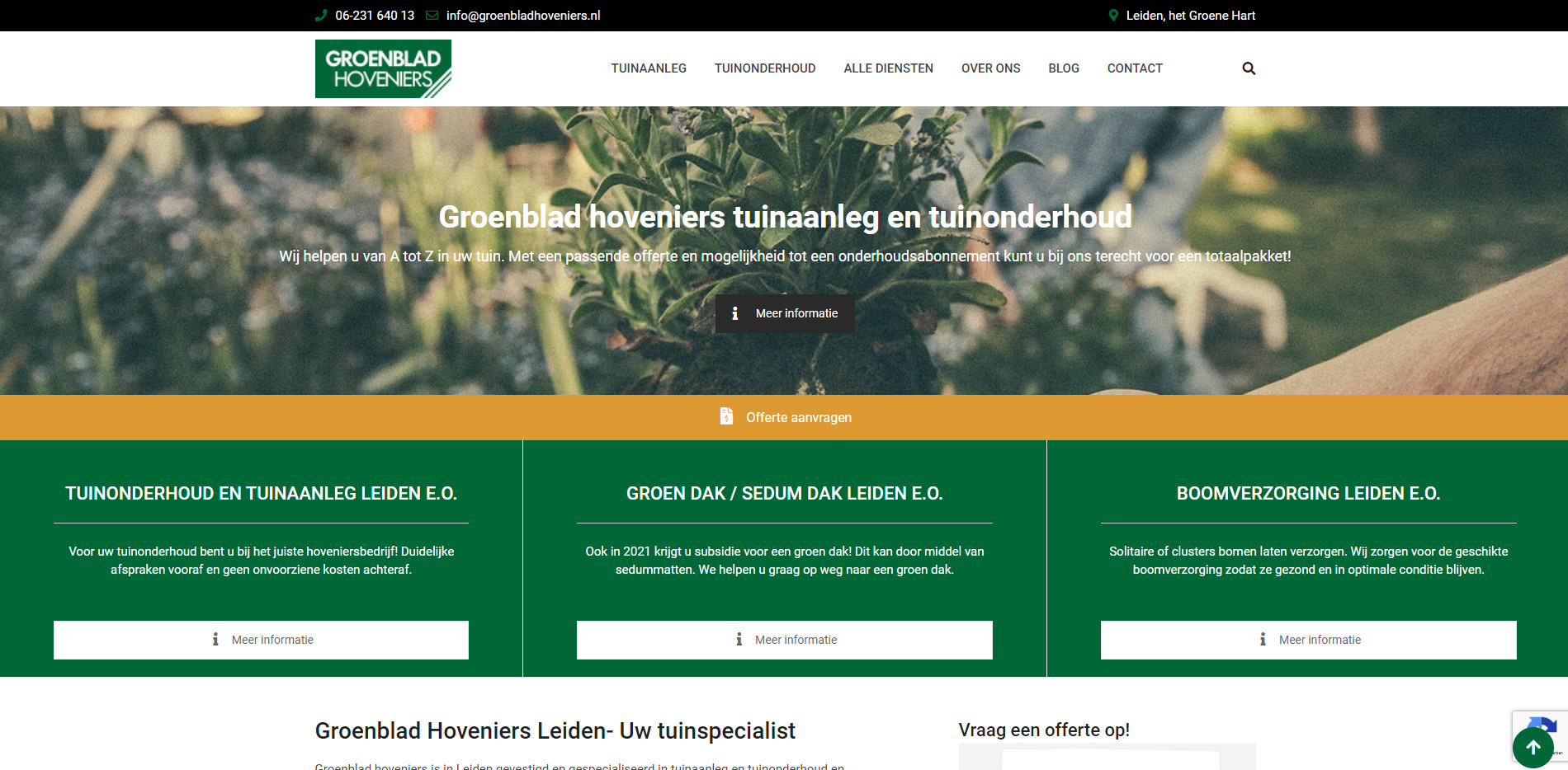 Groenblad Hoveniers